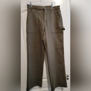 JUST BLACK HIGH RISE UTILITY WIDE LEG PANT